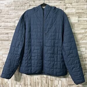 Lululemon Sky Loft Jacket Blue Full Zip Quilted Puffer Men's Size XXL Blue Navy